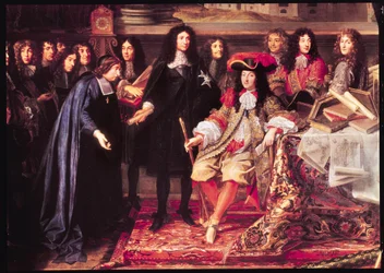 Jean-Baptiste Colbert (1619-83) présentant les membres de l